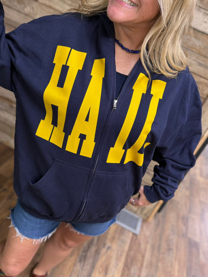 CUSTOM ZIPPER SWEATSHIRT CARDI - MADE TO ORDER