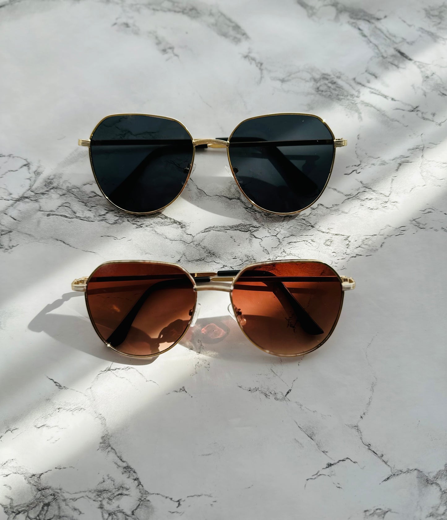 Gold Frame Sunglasses (2 Colors)