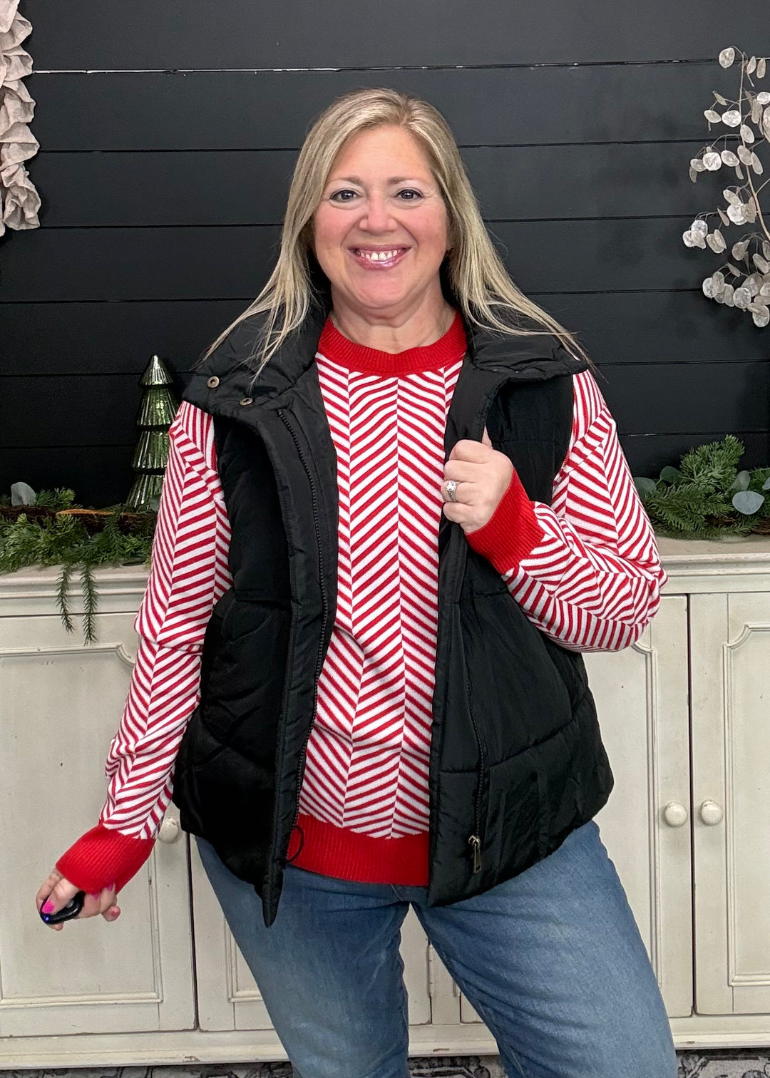 Candy Cane Cozy Sweater