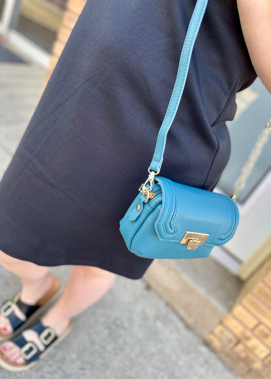 OCEAN BLUE: Casablanca Detailed Snap Crossbody