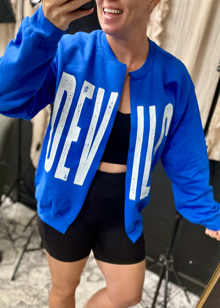 CUSTOM SPLIT CARDI CREW YOUTH OR ADULT - MADE TO ORDER