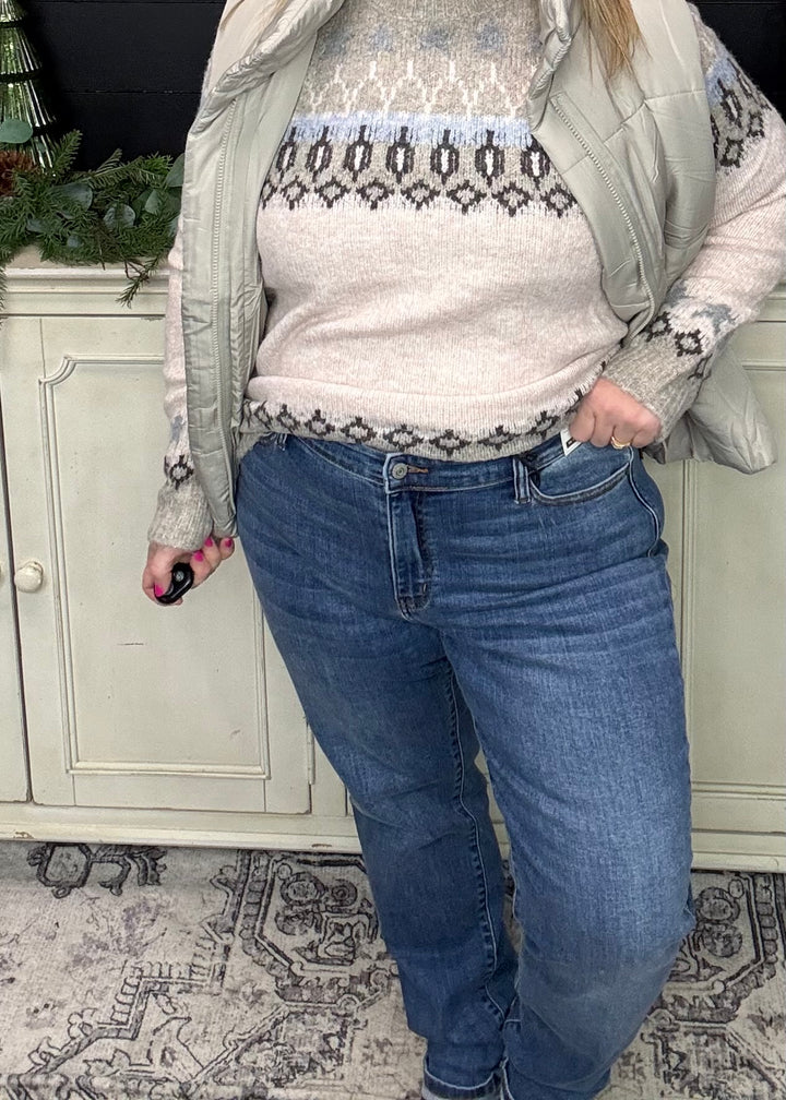 JB82685 - Mid Rise Boyfriend