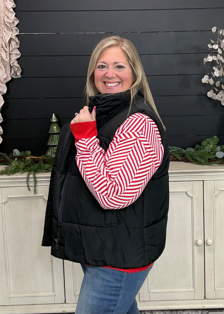 Candy Cane Cozy Sweater