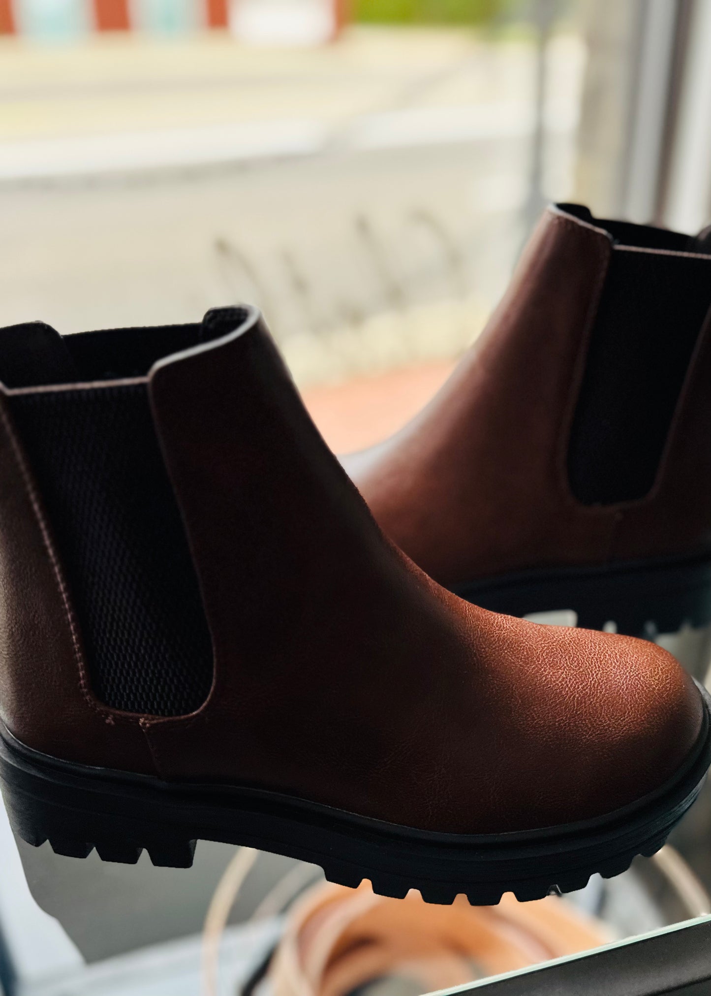 Brown Chunky Bootie