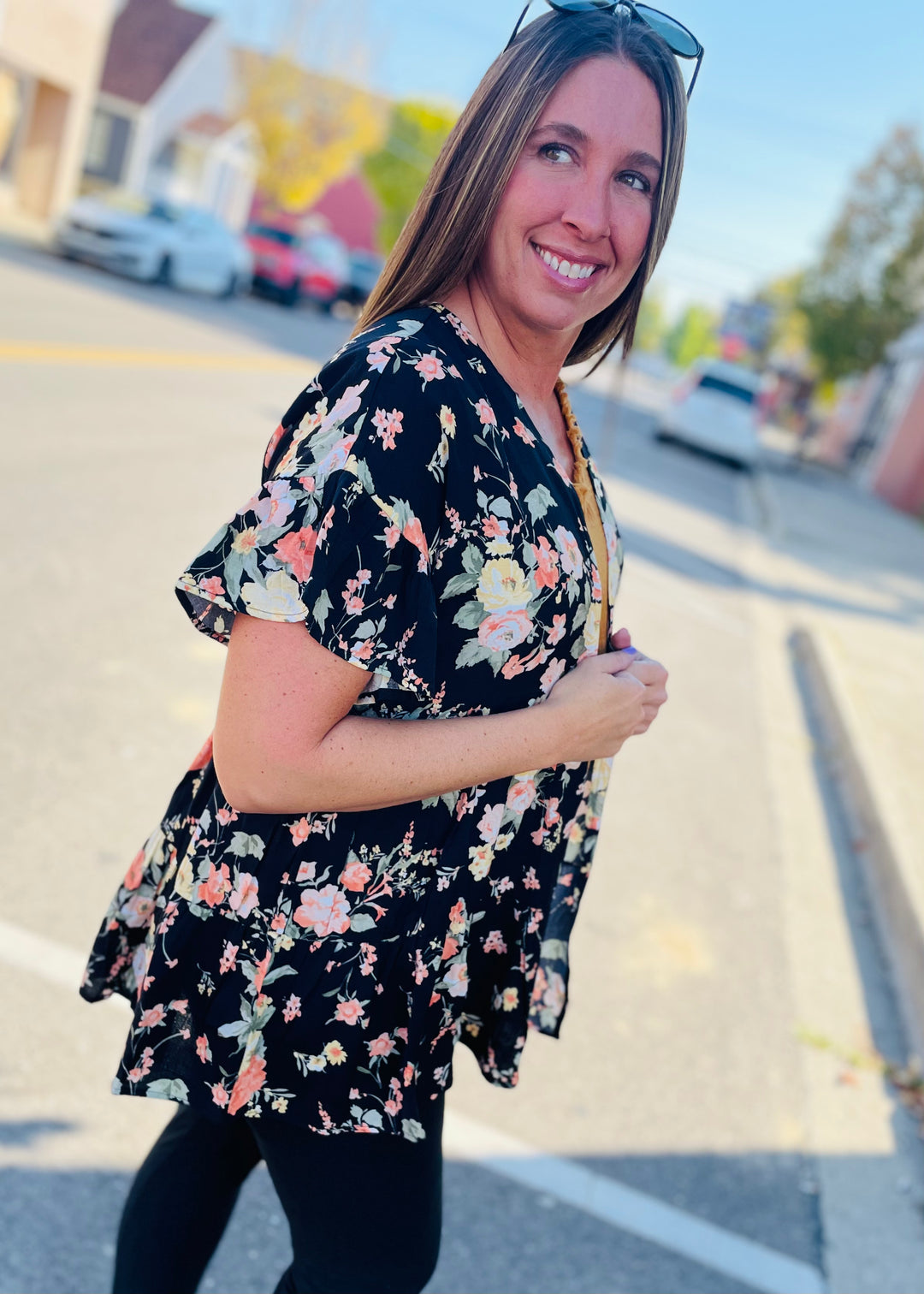 Tiered Floral Kimono