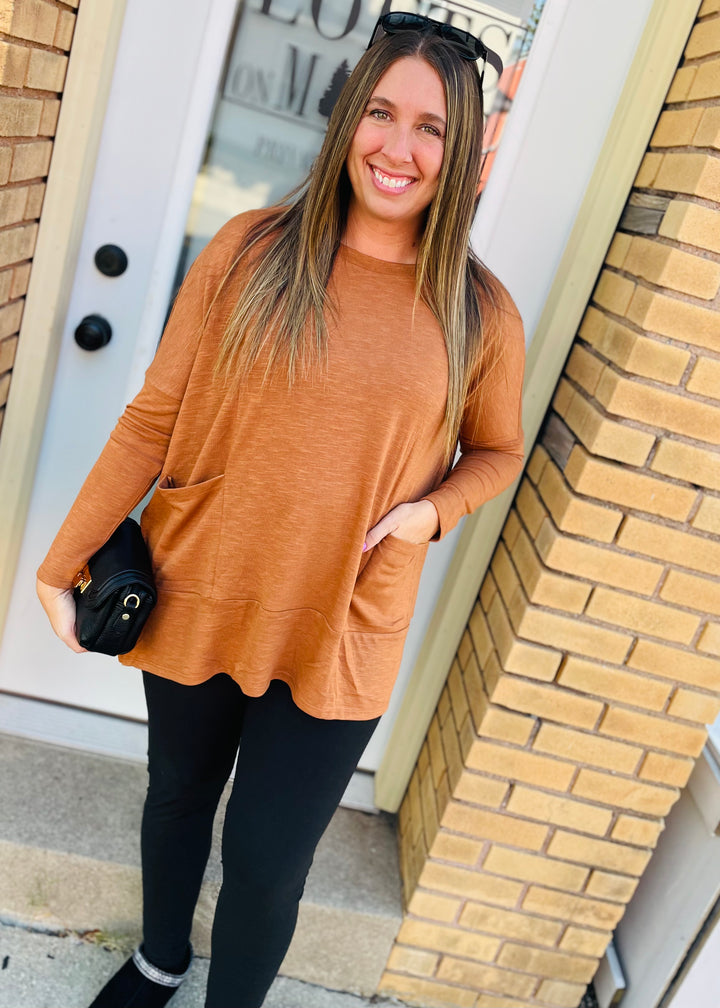 Caramel - Weekend Ease Pocket Top
