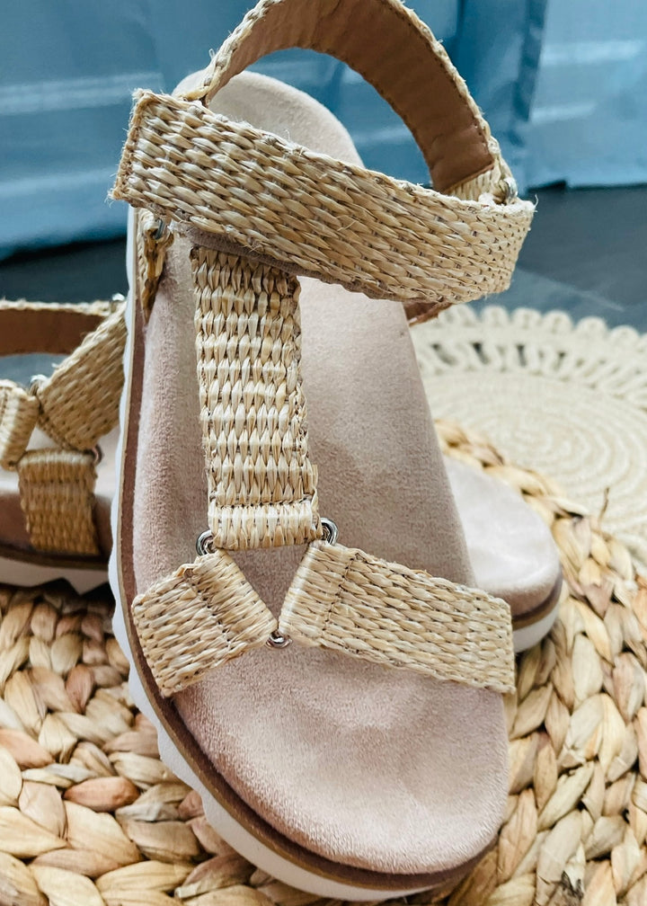 Give It A Go Rafia Sandals