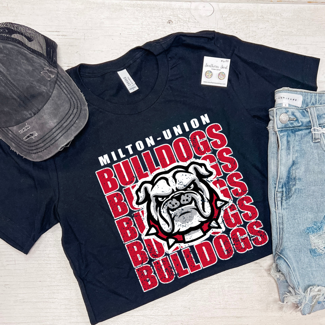 MILTON SCHOOL STACKED SWEATSHIRT or TEE