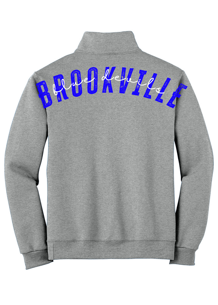 1/4 ZIP BIG BACK WITH CHEST PRINT - CUSTOM