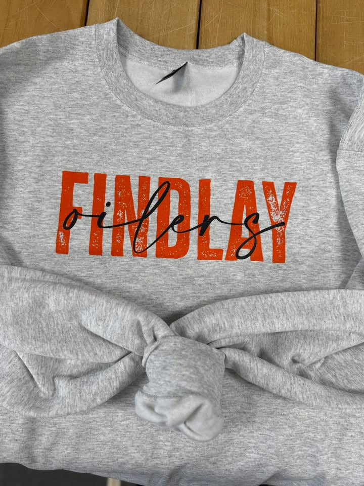 DISTRESSED CUSTOM CURSIVE TEE OR SWEATSHIRT