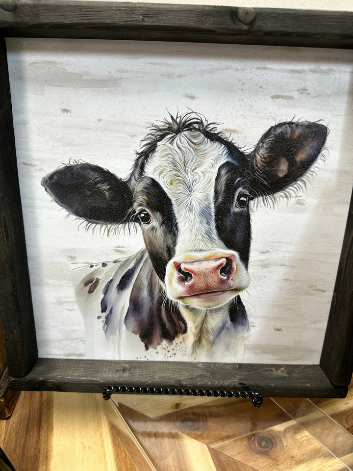 Black & White Cow Print