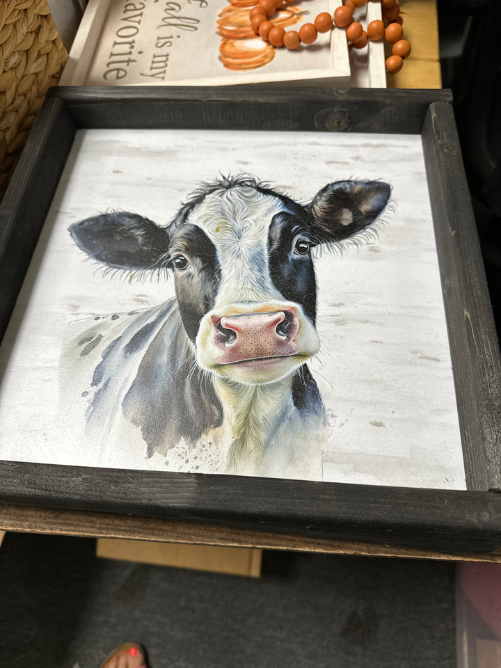 Black & White Cow Print