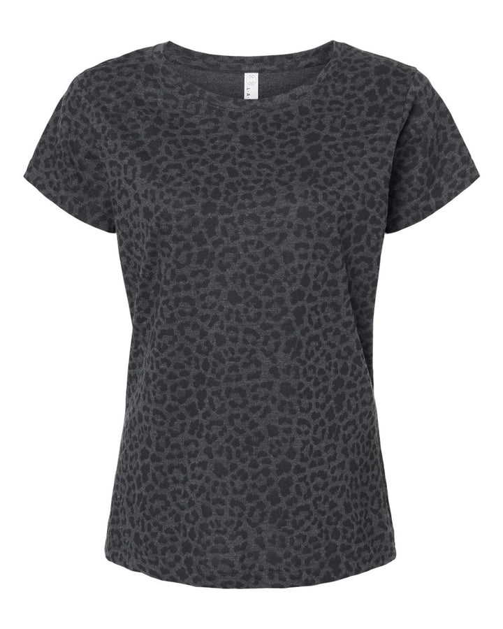 Custom LAT Leopard Women's Fine Jersey Tee