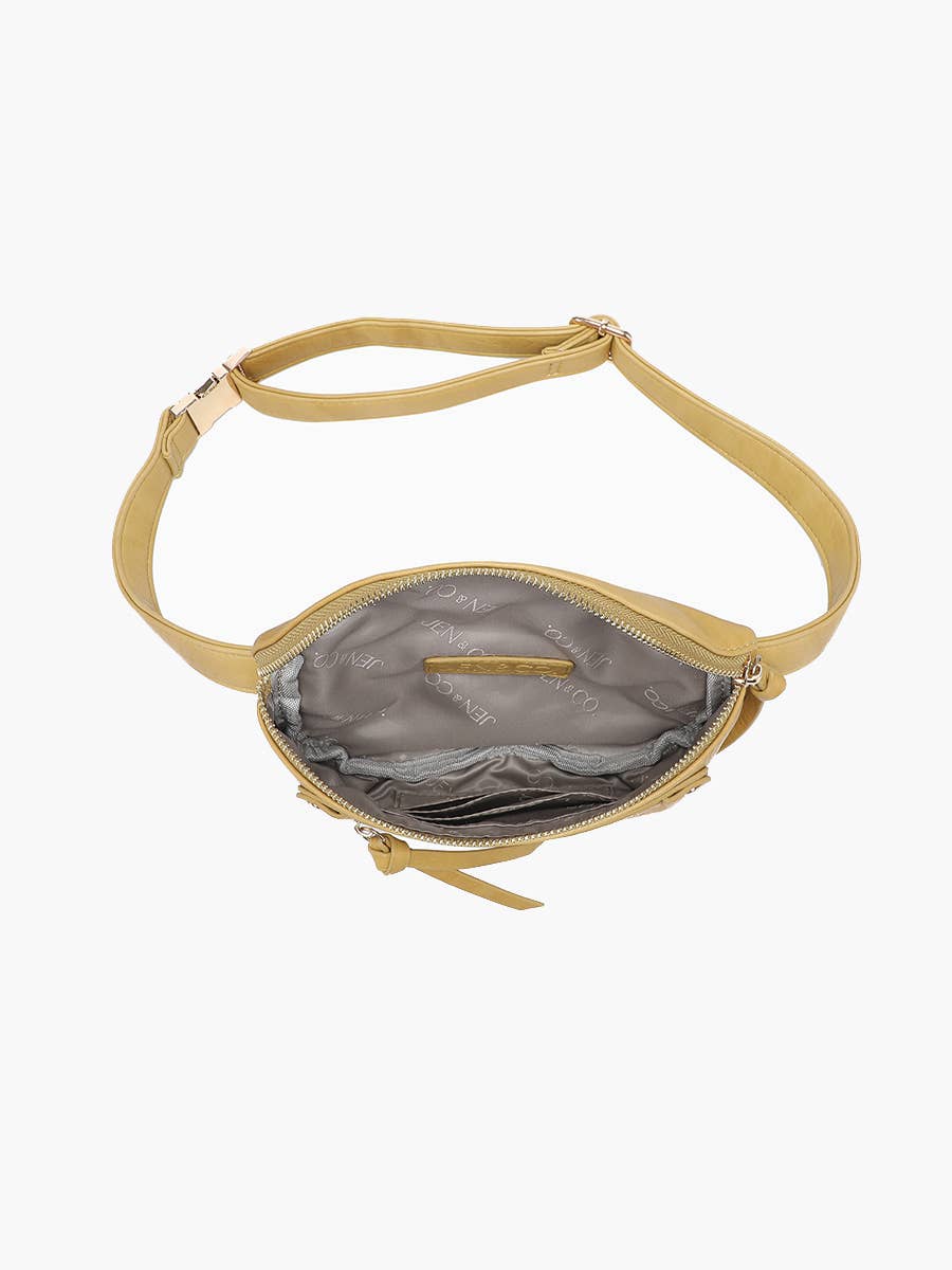M2741 Astrid Distressed Sling Bag: CARAMEL