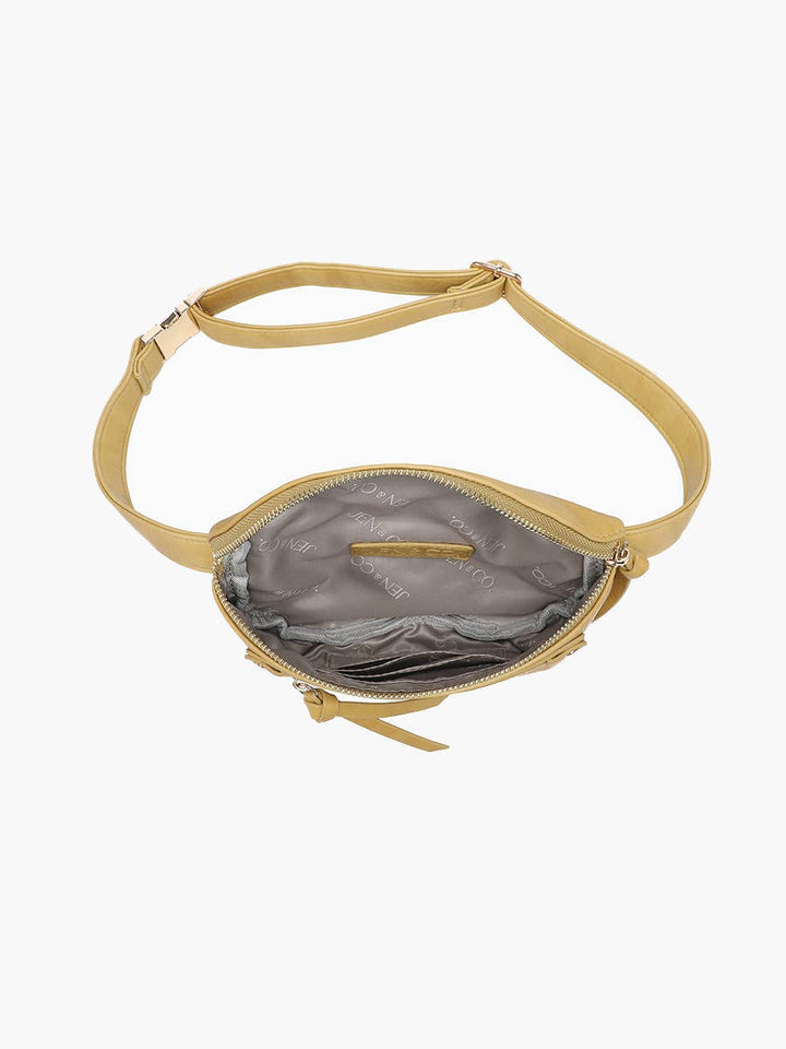 M2741 Astrid Distressed Sling Bag: CARAMEL