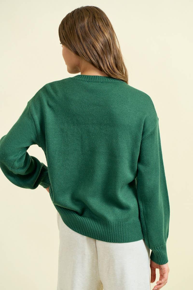 Forest Jolly Tinsel Sweater