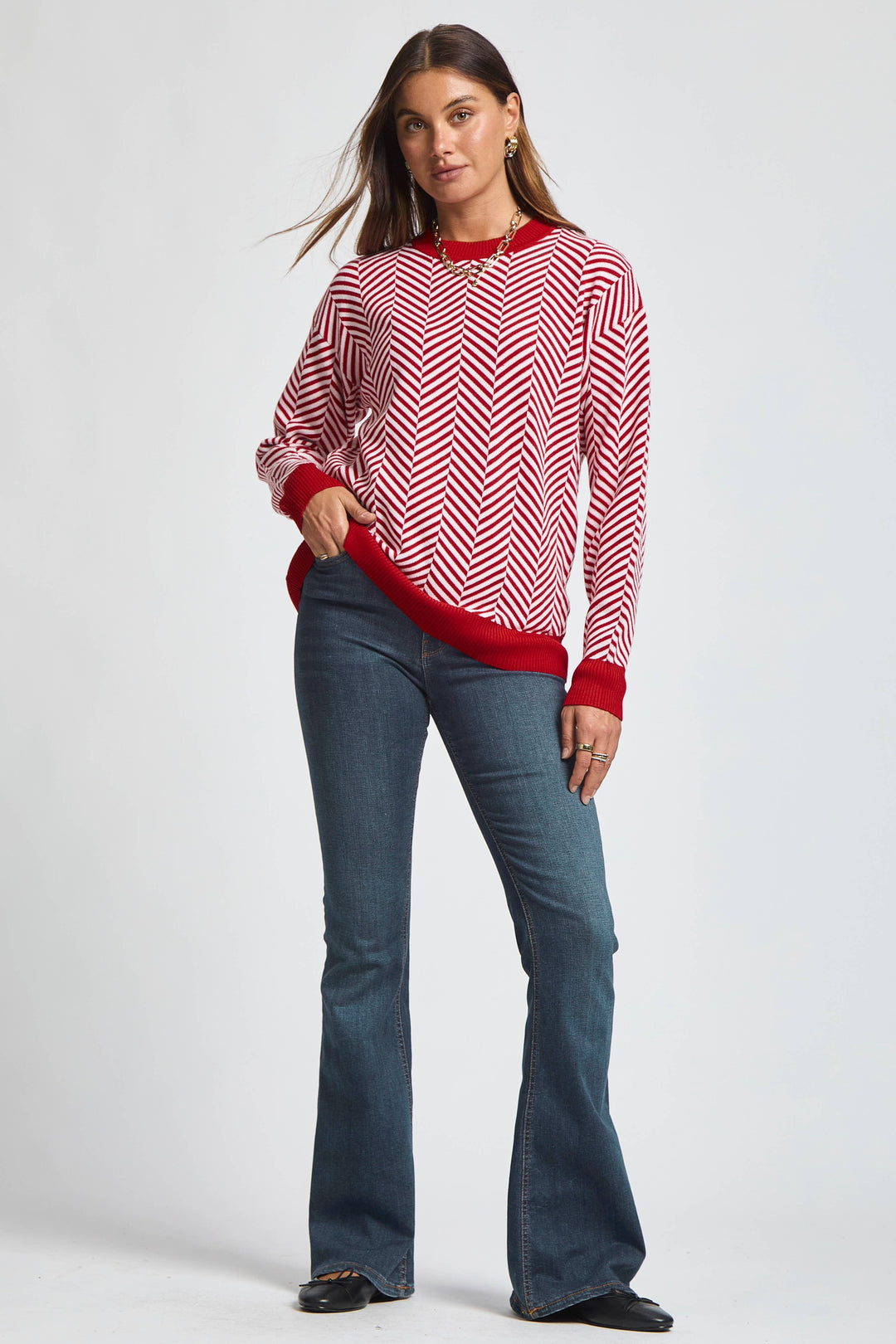 Candy Cane Cozy Sweater