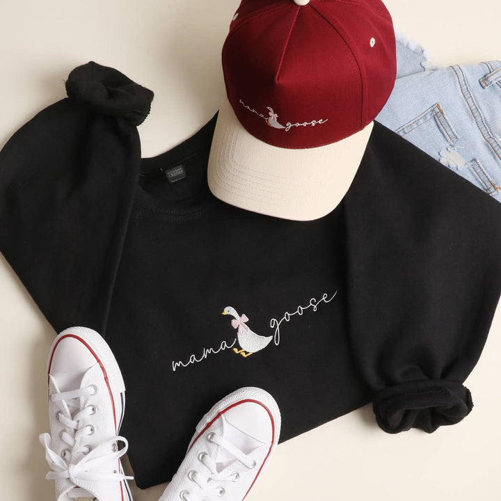 Mama Goose Embroidered Sweatshirt - Ships Jan 29th