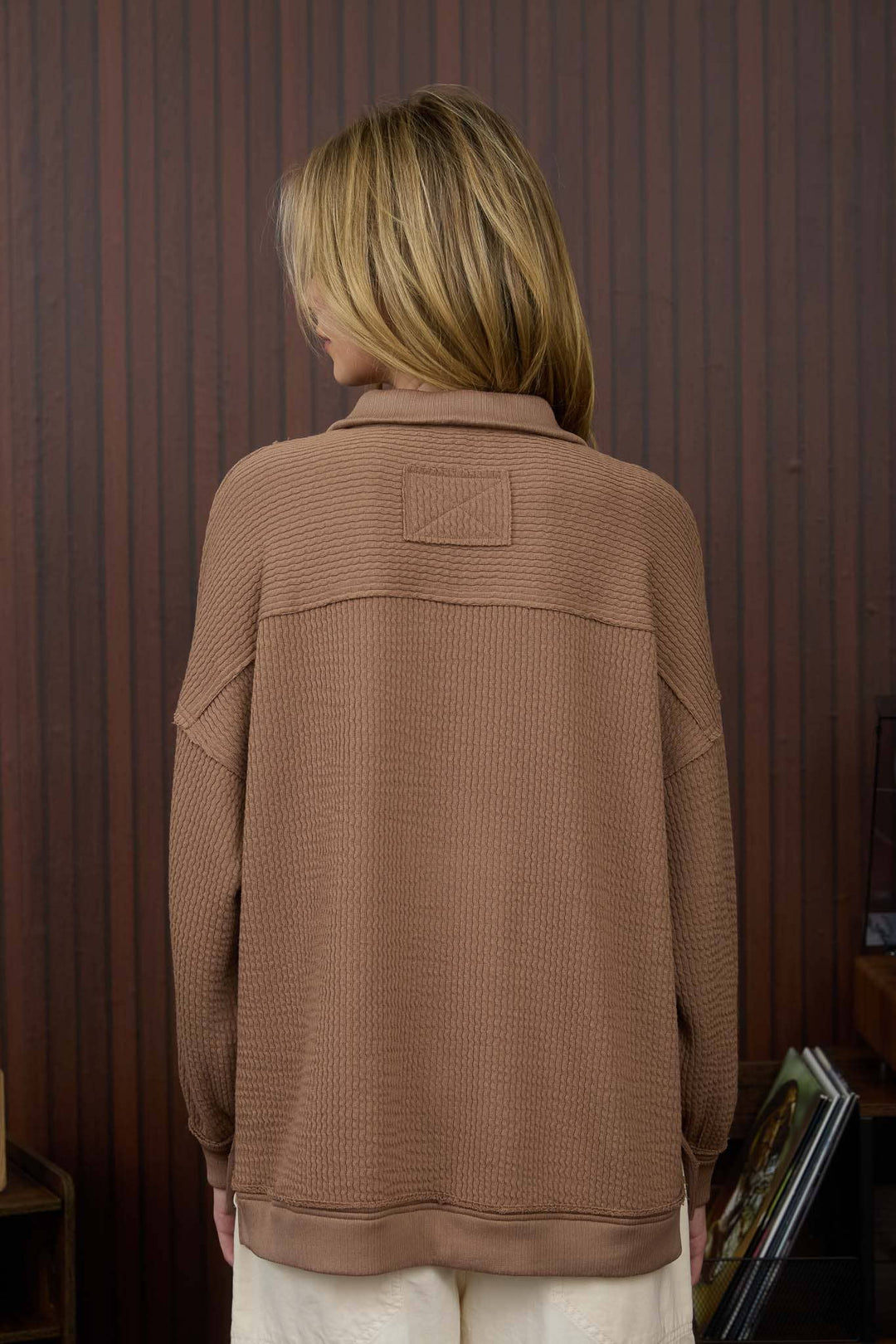 Mocha Ridge Half Zip Top