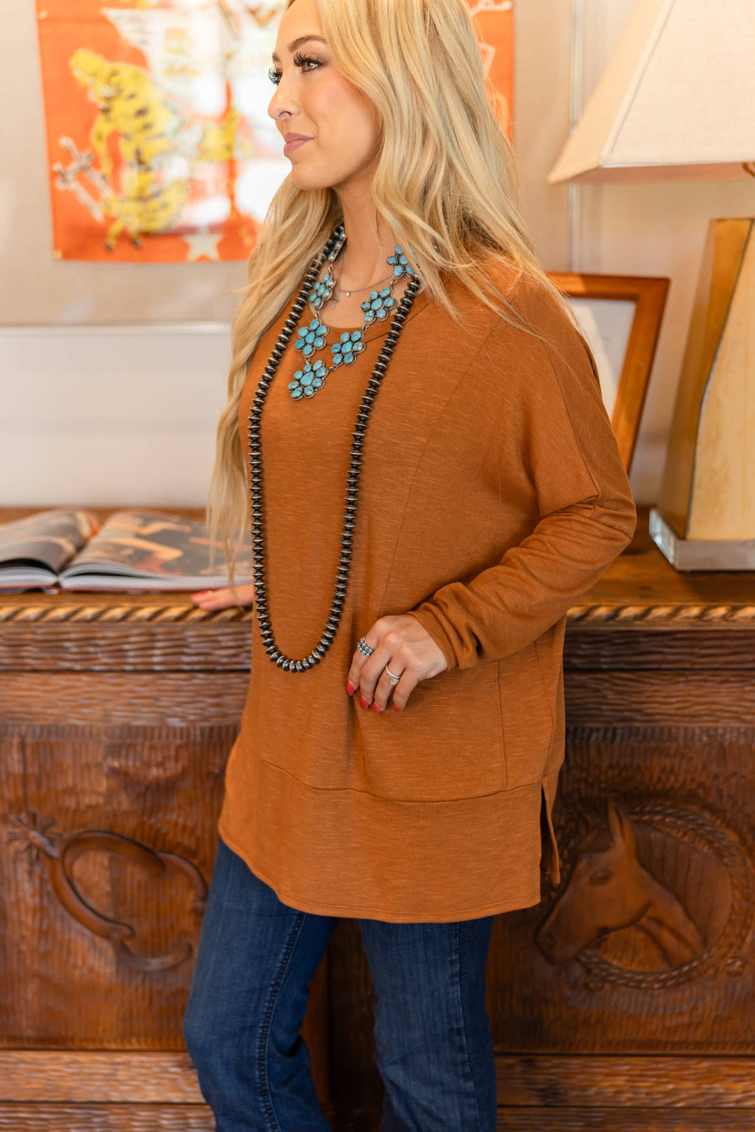 Caramel - Weekend Ease Pocket Top