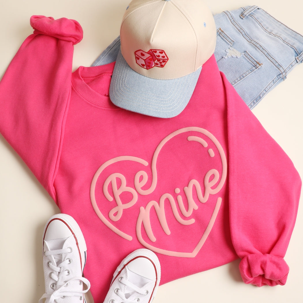 Be Mine Puff Sweatshirt - Ships Jan 16th