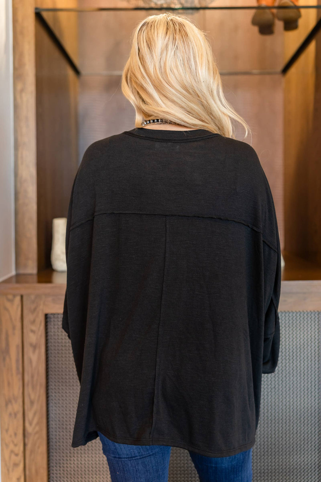 Olive - Soft Relaxed Draped Top