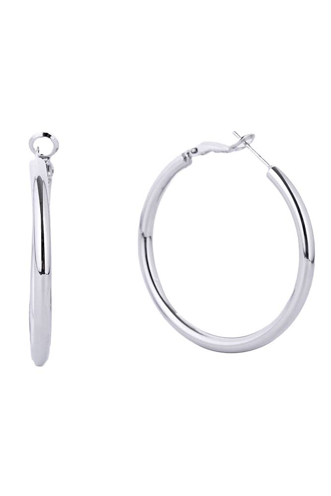 14K Gold Dipped Omega Closure Hoop: Gold / 4cm