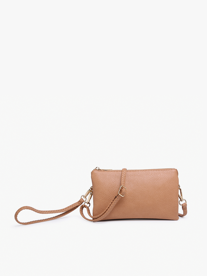 M013 Riley Monogrammable 3 Compartment Crossbody/Wristlet: Jam