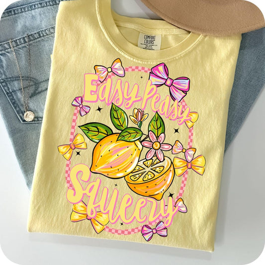 Easy Peasy Lemon Graphic Tee - Made to Order